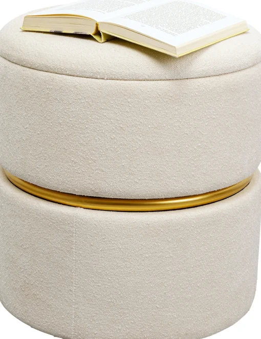 KARE Design Sgabello Rumba Storage Swivel Ø40cm - KARE> Pouf
