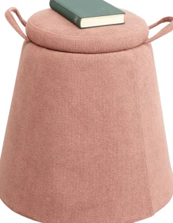 KARE Design Sgabello Thimble rosa Ø51cm - KARE> Pouf