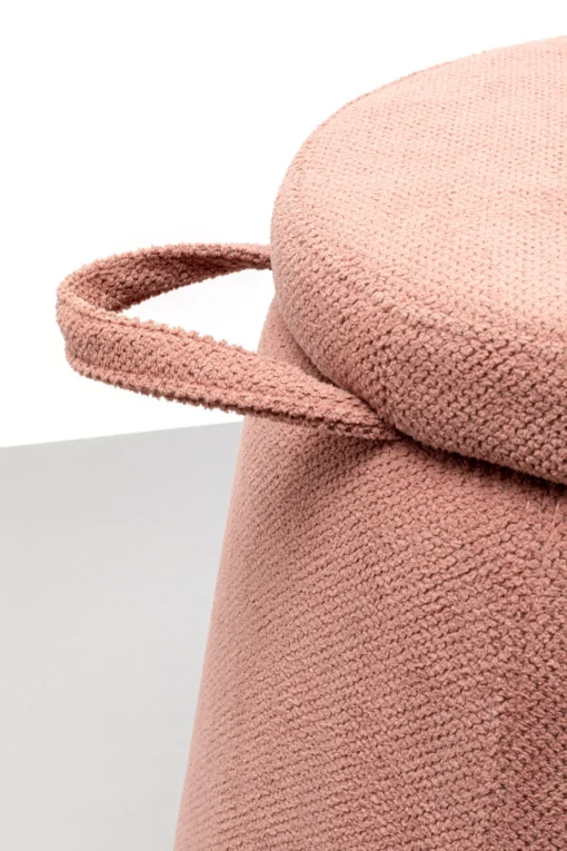 KARE Design Sgabello Thimble rosa Ø51cm - KARE> Pouf