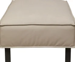 KARE Design Sgabello Victor pelle grigio - KARE> Pouf