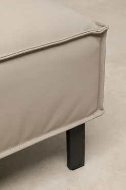 KARE Design Sgabello Victor pelle grigio - KARE> Pouf