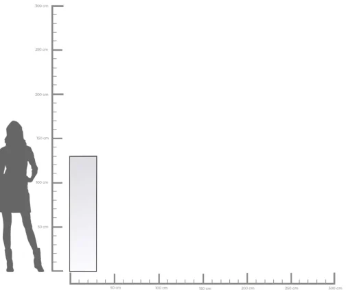 KARE Design Specchio Bella 130x30 cm - KARE> Specchi