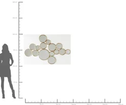 KARE Design SPECCHIO BUBBLES OTTONE 138X93CM - KARE> Specchi