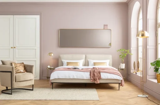 KARE Design Specchio Curve rettangolare ottone 70x200 cm - KARE> Specchi