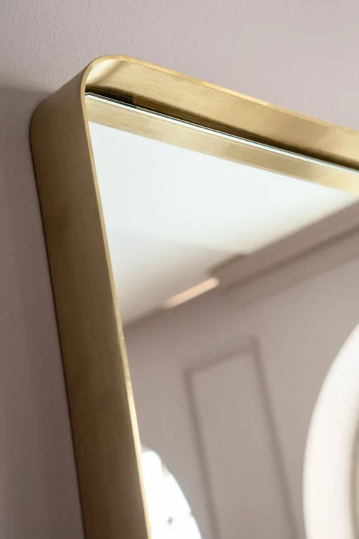 KARE Design Specchio Curve rettangolare ottone 70x200 cm - KARE> Specchi