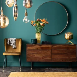 KARE Design SPECCHIO CURVE ROTONDO OTTONE Ø100CM - KARE> Specchi