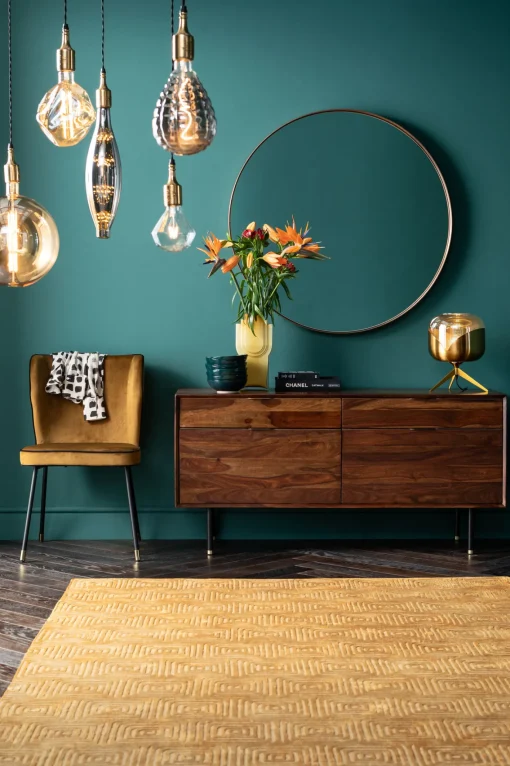 KARE Design SPECCHIO CURVE ROTONDO OTTONE Ø100CM - KARE> Specchi