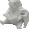 KARE Design Statuetta decorativa con orsi da lettura in greige - KARE> Statuette Decorative