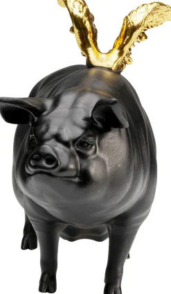 KARE Design Statuetta decorativa Maiale volante nera 11 cm - KARE> Statuette Decorative