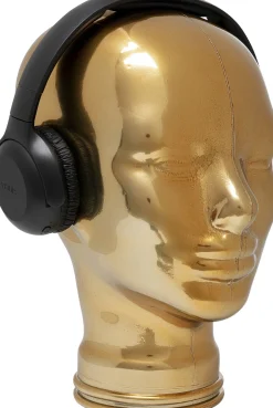 KARE Design Supporto per cuffie a forma di testa color oro - KARE> Statuette Decorative