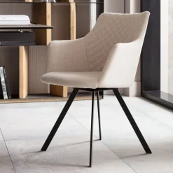 KARE Design Swivel Chair Coco Cream - KARE> Sedie