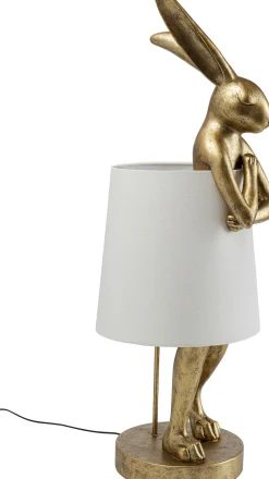 KARE Design TABLE LAMP ANIMAL RABBIT GOLD/WHITE 88CM - KARE></noscript> Lampade Da Tavolo