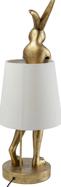 KARE Design TABLE LAMP ANIMAL RABBIT GOLD/WHITE 88CM - KARE></noscript> Lampade Da Tavolo