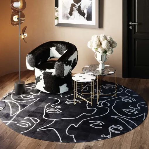 KARE Design Tappeto Art Faces Ø250cm - KARE> Tappeti