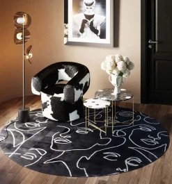 KARE Design Tappeto Art Faces Ø250cm - KARE></noscript> Tappeti