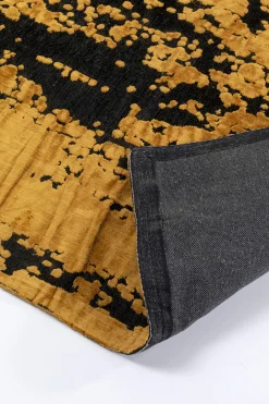 KARE Design Tappeto in tessuto "Silja" colori dorato e nero 170x240cm - KARE></noscript> Tappeti
