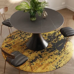 KARE Design Tappeto Silja giallo Ø200cm - KARE></noscript> Tappeti