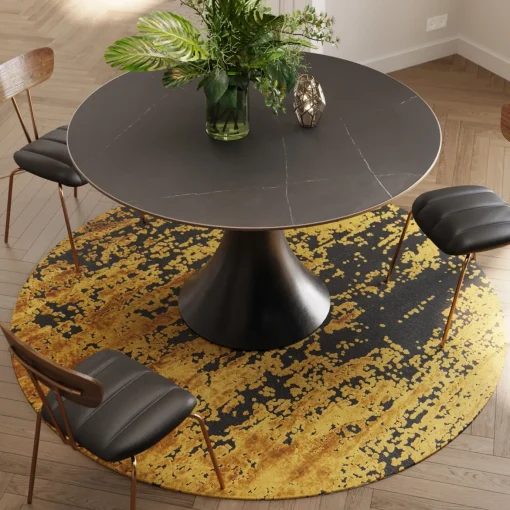 KARE Design Tappeto Silja giallo Ø200cm - KARE> Tappeti