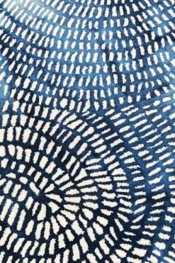 KARE Design Tappeto Stamp blu 170x240cm - KARE> Tappeti