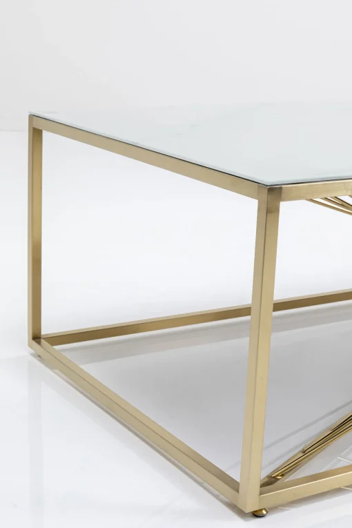 KARE Design TAVOLINO DA CAFFÈ ART MARBLE VETRO 140X70CM - KARE> Tavolo Basso