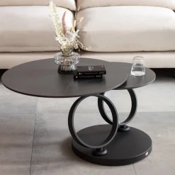 KARE Design Tavolino da caffè Beverly nero 133x80cm - KARE> Tavolo Basso