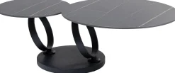 KARE Design Tavolino da caffè Beverly nero 133x80cm - KARE> Tavolo Basso