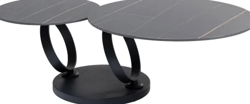 KARE Design Tavolino da caffè Beverly nero 133x80cm - KARE> Tavolo Basso
