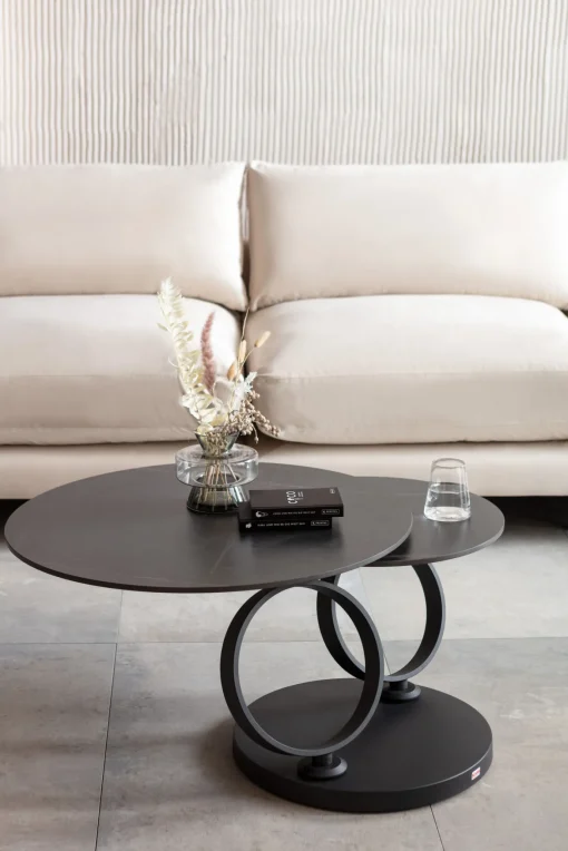 KARE Design Tavolino da caffè Beverly nero 133x80cm - KARE> Tavolo Basso