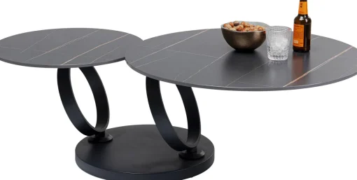 KARE Design Tavolino da caffè Beverly nero 133x80cm - KARE> Tavolo Basso