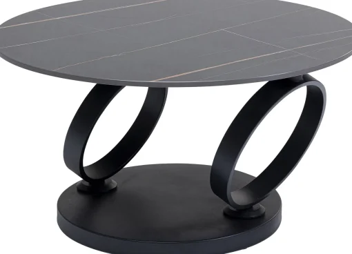 KARE Design Tavolino da caffè Beverly nero 133x80cm - KARE> Tavolo Basso