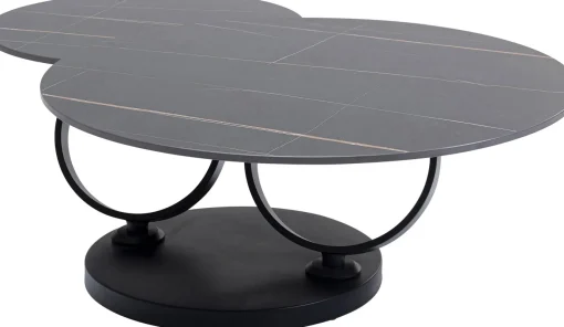 KARE Design Tavolino da caffè Beverly nero 133x80cm - KARE> Tavolo Basso