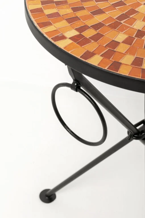 KARE Design Tavolino da caffè Clack Mosaic arancione Ø35cm - KARE> Tavolo Basso