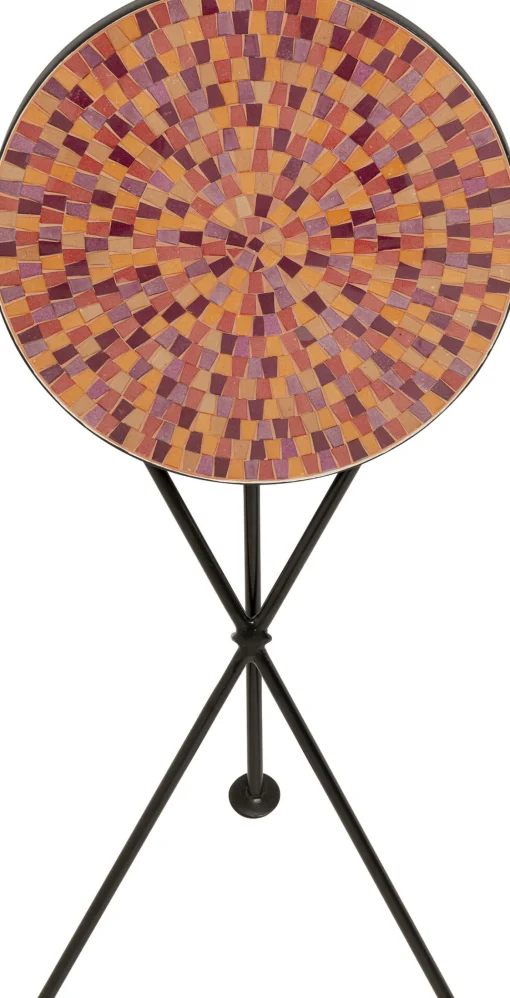 KARE Design Tavolino da caffè Clack Mosaic rosso Ø35cm - KARE> Tavolo Basso
