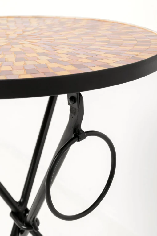 KARE Design Tavolino da caffè Clack Mosaic rosso Ø35cm - KARE> Tavolo Basso