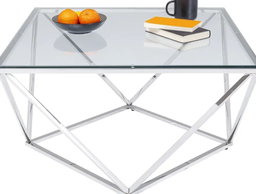 KARE Design Tavolino Da Caffè Cristallo 80x80cm - KARE> Tavolo Basso