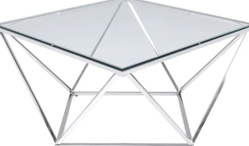 KARE Design Tavolino Da Caffè Cristallo 80x80cm - KARE> Tavolo Basso