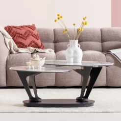 KARE Design Tavolino da caffè Franklin bianco 150x58cm - KARE> Tavolo Basso
