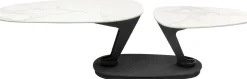 KARE Design Tavolino da caffè Franklin bianco 150x58cm - KARE> Tavolo Basso