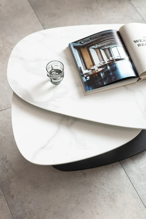 KARE Design Tavolino da caffè Franklin bianco 150x58cm - KARE> Tavolo Basso
