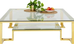 KARE Design Tavolino Da Caffè Gold Rush 120x120cm - KARE> Tavolo Basso