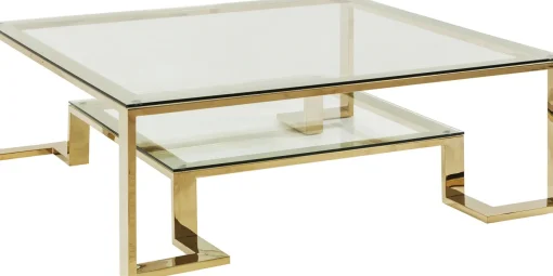 KARE Design Tavolino Da Caffè Gold Rush 120x120cm - KARE> Tavolo Basso