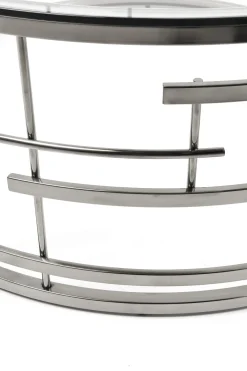 KARE Design Tavolino da caffé Jupiter argento Ø100cm - KARE> Tavolo Basso