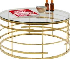 KARE Design TAVOLINO DA CAFFÉ JUPITER ORO Ø100CM - KARE> Tavolo Basso