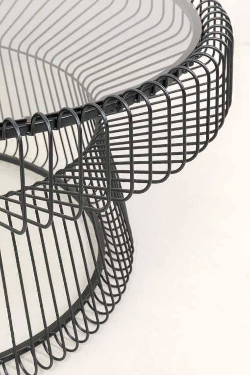 KARE Design Tavolino da caffè Lisboa nero Ø86cm - KARE> Tavolo Basso