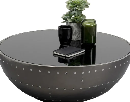 KARE Design Tavolino da caffé Lounge Black Grafite Ø83cm - KARE> Tavolo Basso