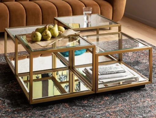KARE Design Tavolino Da Caffè Luigi Oro (4/Set) - KARE> Tavolo Basso