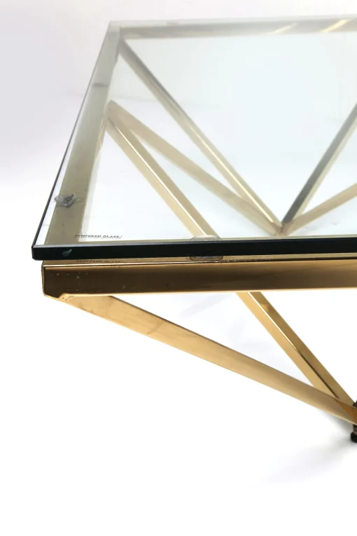 KARE Design Tavolino da caffè Network oro 105x105 cm - KARE> Tavolo Basso
