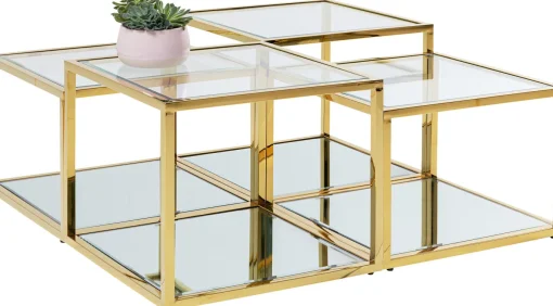 KARE Design Tavolino da caffè Orion oro (4/set) - KARE> Tavolo Basso