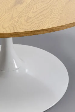 KARE Design Tavolino da caffé Schickeria Rovere Bianco Ø80cm - KARE></noscript> Tavolo Basso