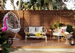 KARE Design Tavolino da caffé Tiki bianco - KARE></noscript> Tavolo Basso
